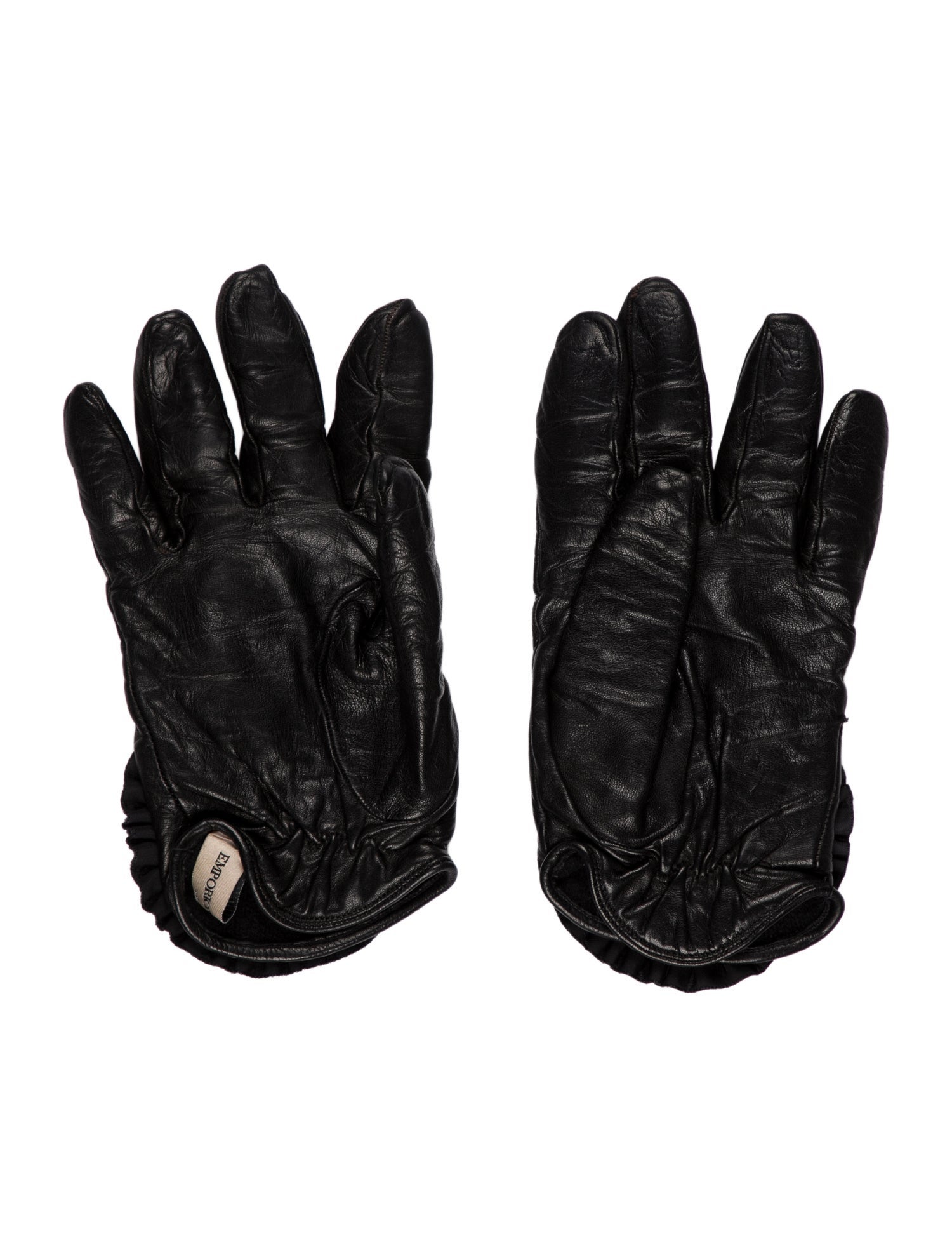 Emporio Armani leather gloves