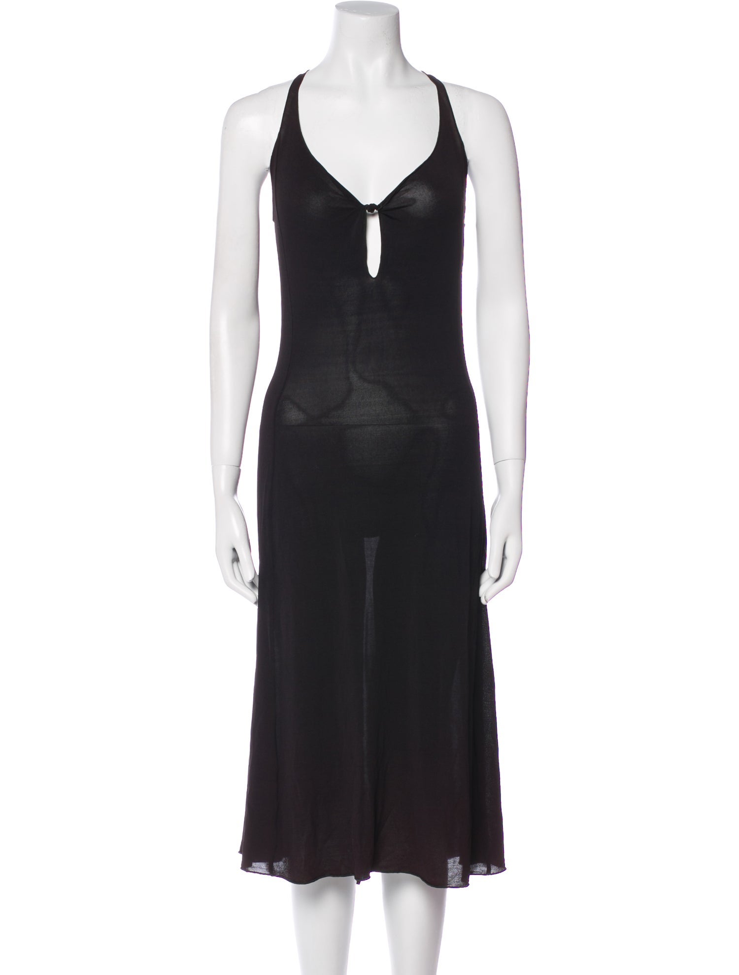 Emporio Armani V-Neck Midi Length Dress
