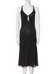 Emporio Armani V-Neck Midi Length Dress