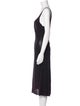 Emporio Armani V-Neck Midi Length Dress