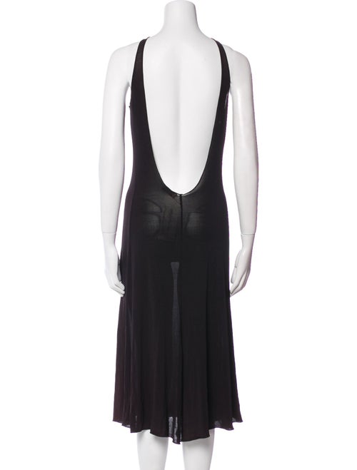 Emporio Armani V-Neck Midi Length Dress