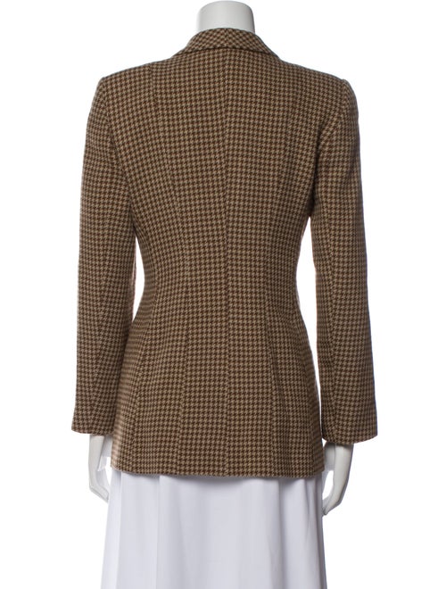 Emporio Armani Virgin Wool Plaid Print Blazer