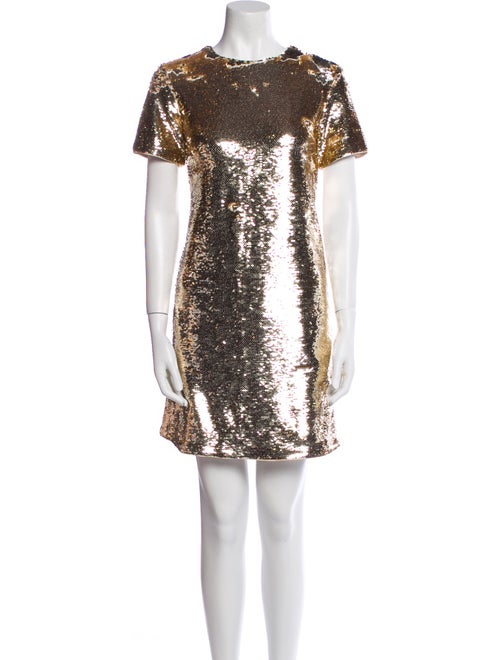 Emporio Armani Bateau Neckline Mini Dress