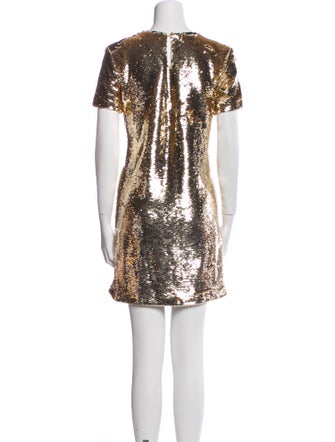 Emporio Armani Bateau Neckline Mini Dress