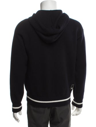 Emporio Armani Virgin Wool Striped Bomber Jacket