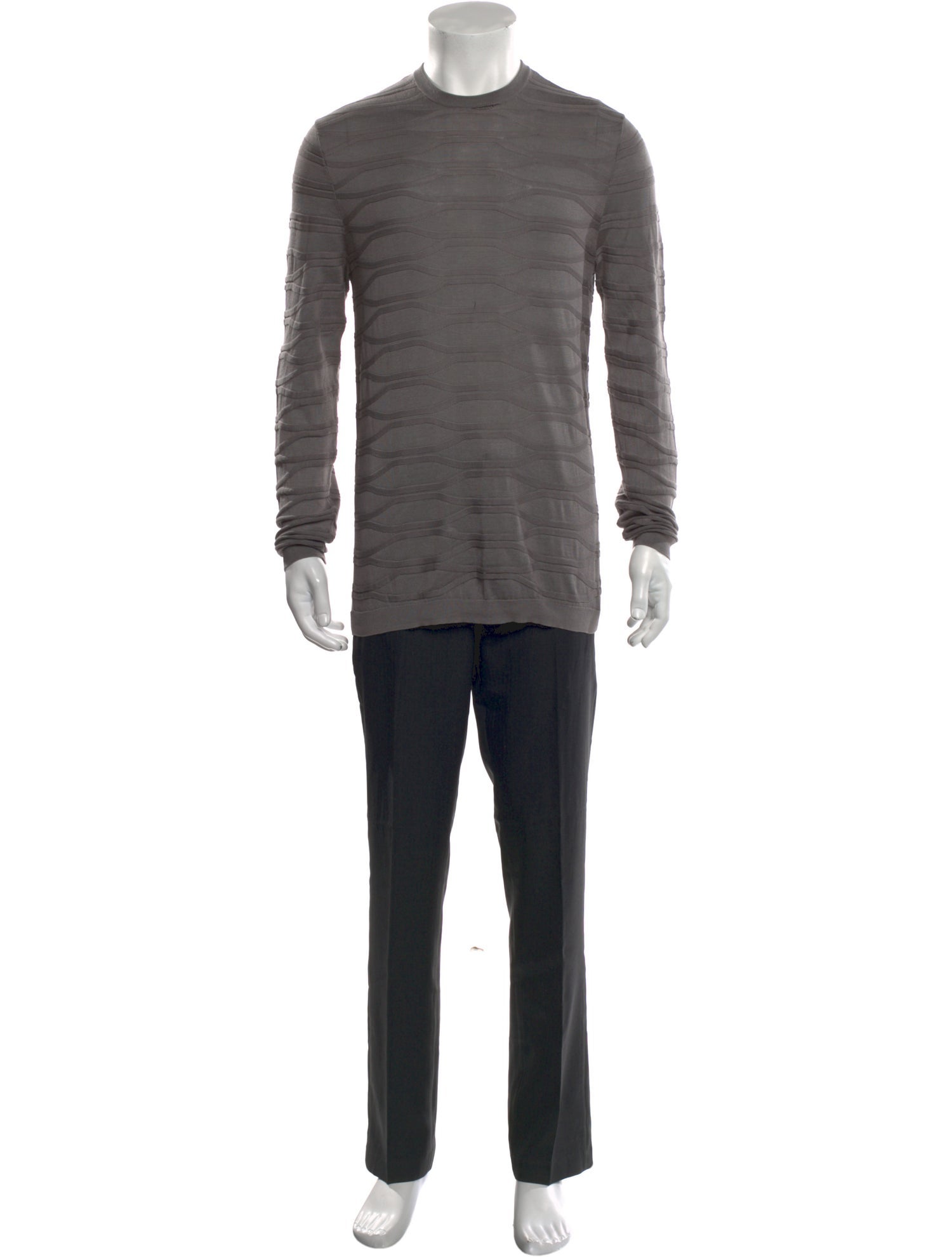 Emporio Armani Crew Neck Long Sleeve Cardigan