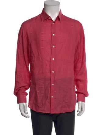 Emporio Armani Printed Long Sleeve Shirt