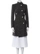 Emporio Armani Tweed Pattern Trench Coat
