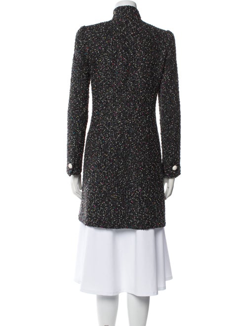 Emporio Armani Tweed Pattern Trench Coat