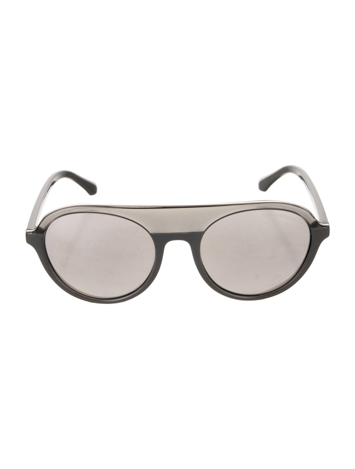 Emporio Armani Round Mirrored Sunglasses