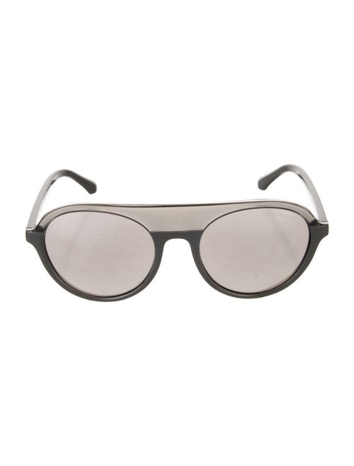 Emporio Armani Round Mirrored Sunglasses