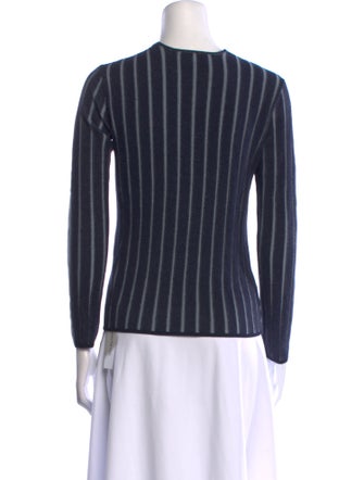 Emporio Armani Plaid Print V-Neck Sweater