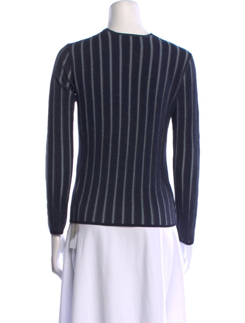 Emporio Armani Plaid Print V-Neck Sweater