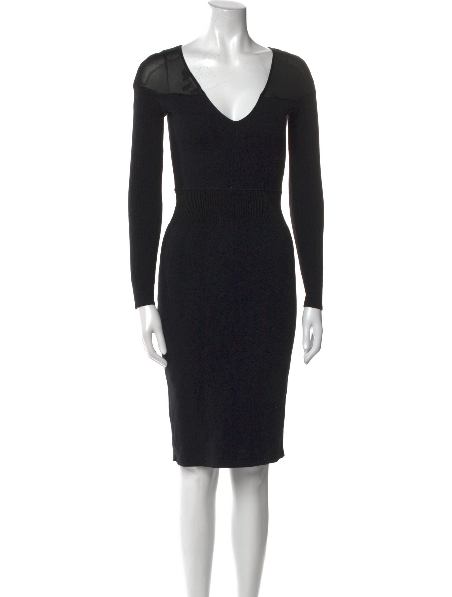 Emporio Armani V-Neck Knee-Length Dress