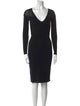 Emporio Armani V-Neck Knee-Length Dress