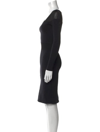 Emporio Armani V-Neck Knee-Length Dress