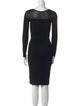 Emporio Armani V-Neck Knee-Length Dress