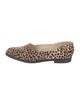 Emporio Armani Leather Animal Print Flats