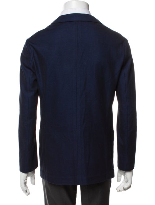 Emporio Armani Men's Blue Patterned Blazer
