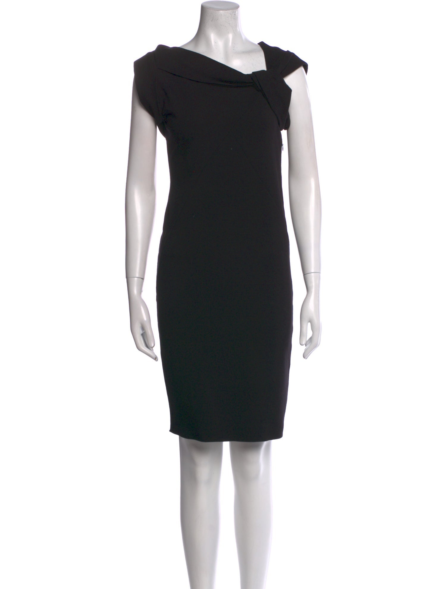 Emporio Armani Cowl Neck Knee-Length Dress