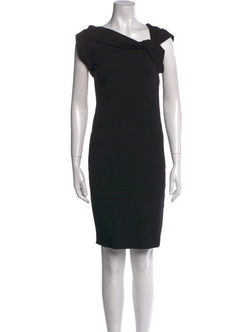 Emporio Armani Cowl Neck Knee-Length Dress