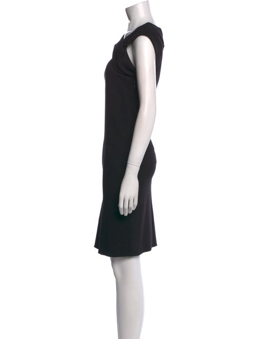 Emporio Armani Cowl Neck Knee-Length Dress