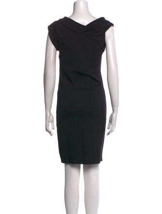 Emporio Armani Cowl Neck Knee-Length Dress