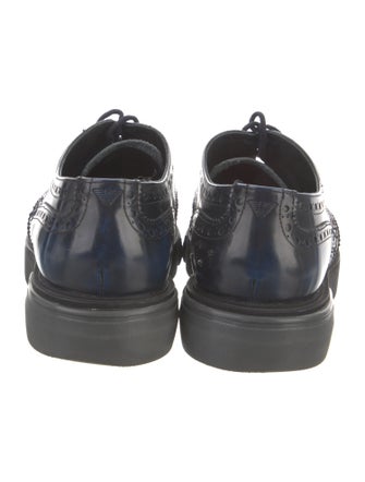 Emporio Armani Leather Lace-Up Boots