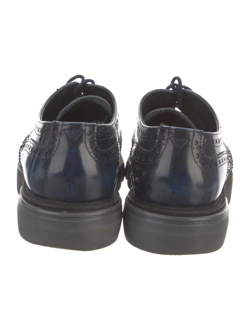 Emporio Armani Leather Lace-Up Boots