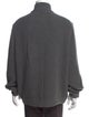 Emporio Armani Virgin Wool Mock Neck Cardigan