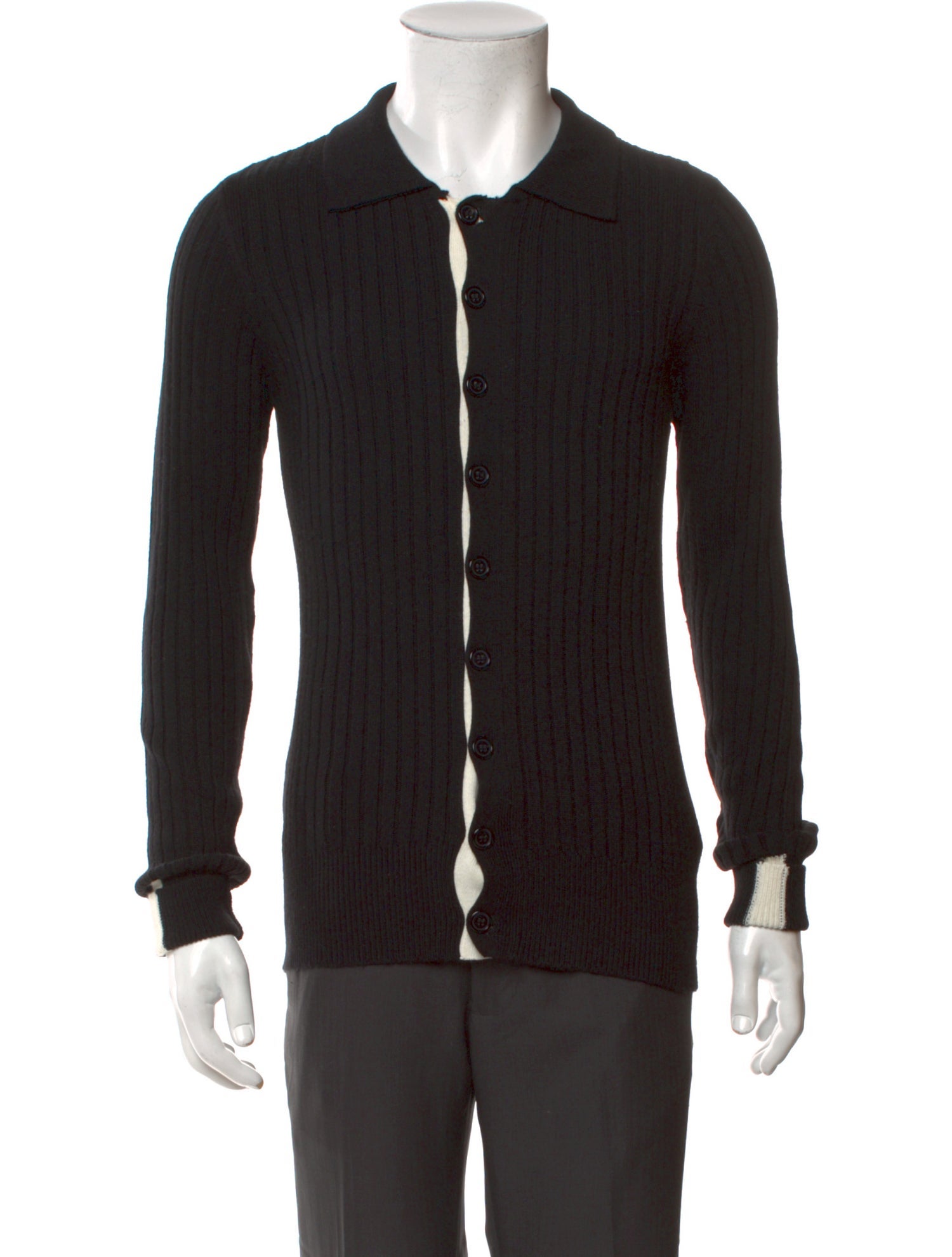 Emporio Armani Mock Neck Long Sleeve Cardigan