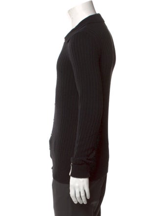 Emporio Armani Mock Neck Long Sleeve Cardigan