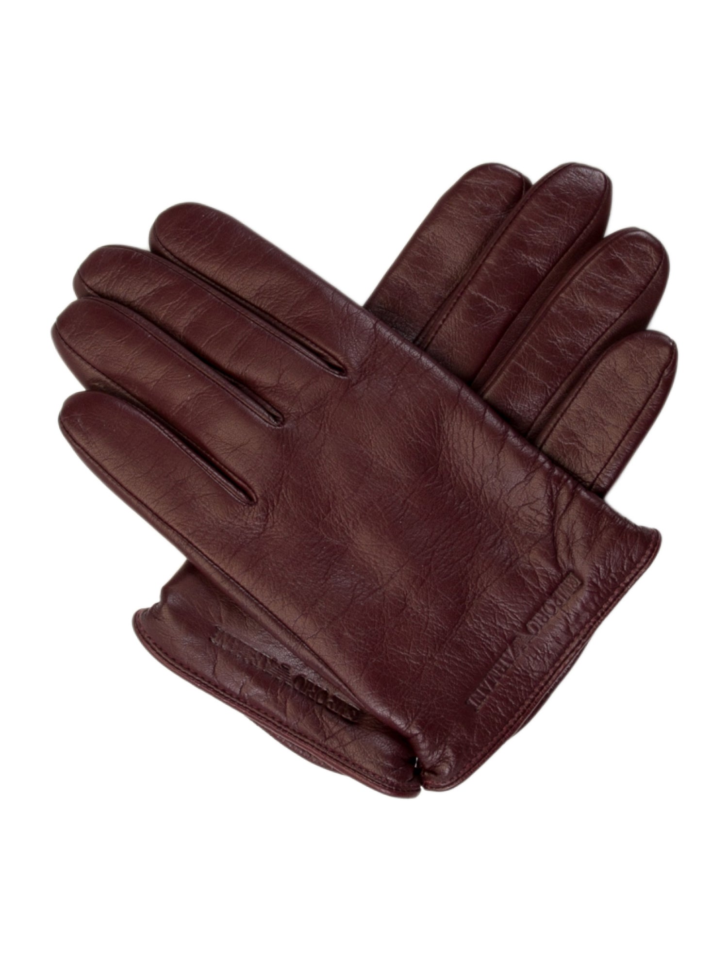 Emporio Armani leather gloves