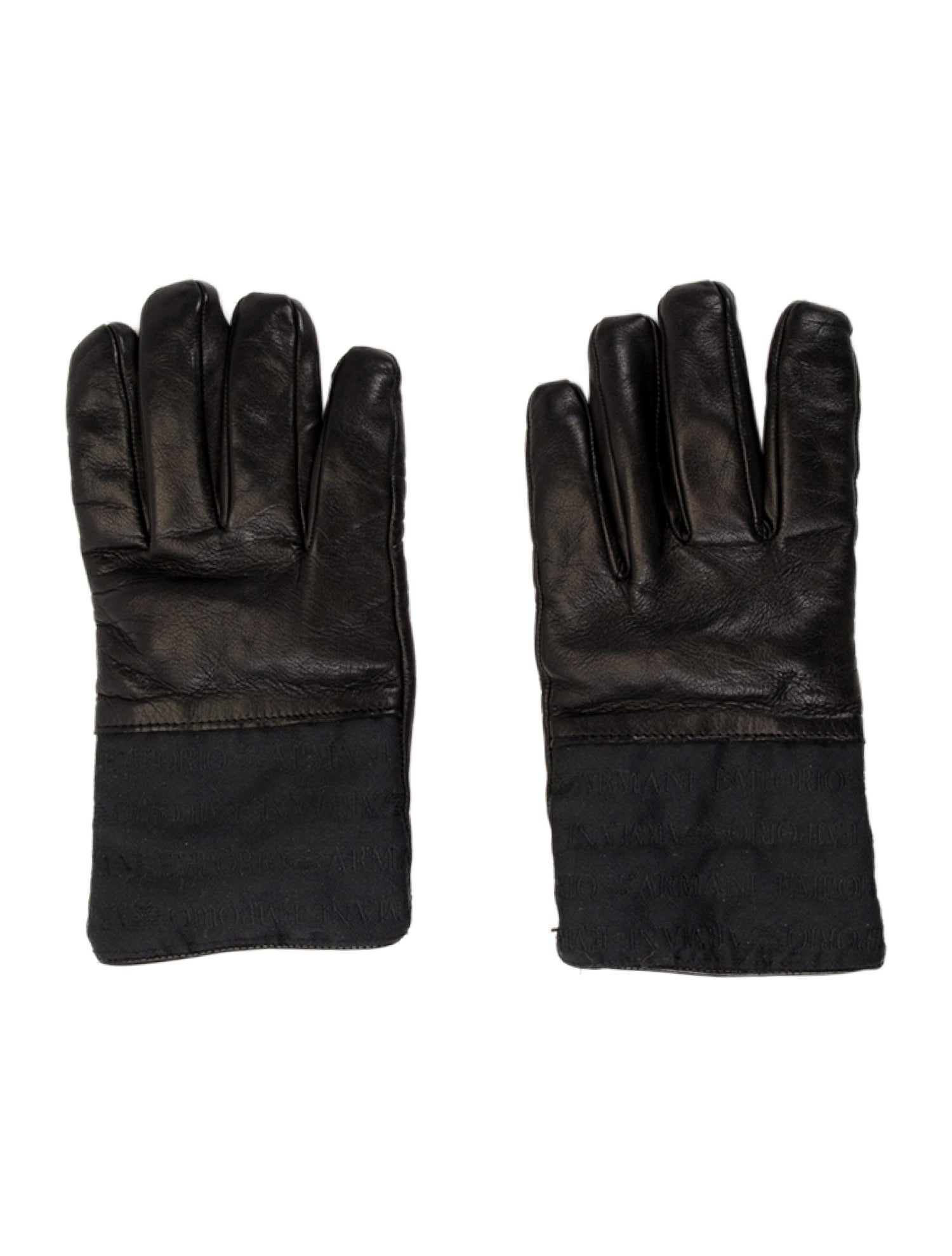 Emporio Armani leather gloves