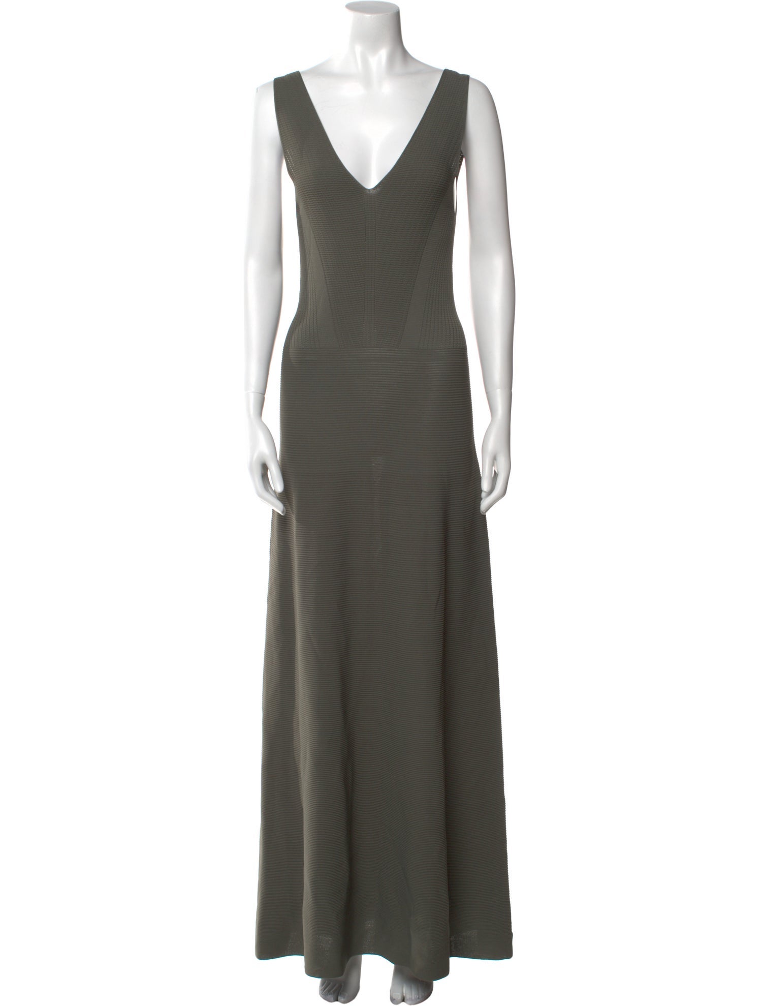 Emporio Armani V-Neck Long Dress