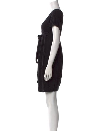 Emporio Armani Scoop Neck Mini Dress