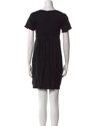 Emporio Armani Scoop Neck Mini Dress