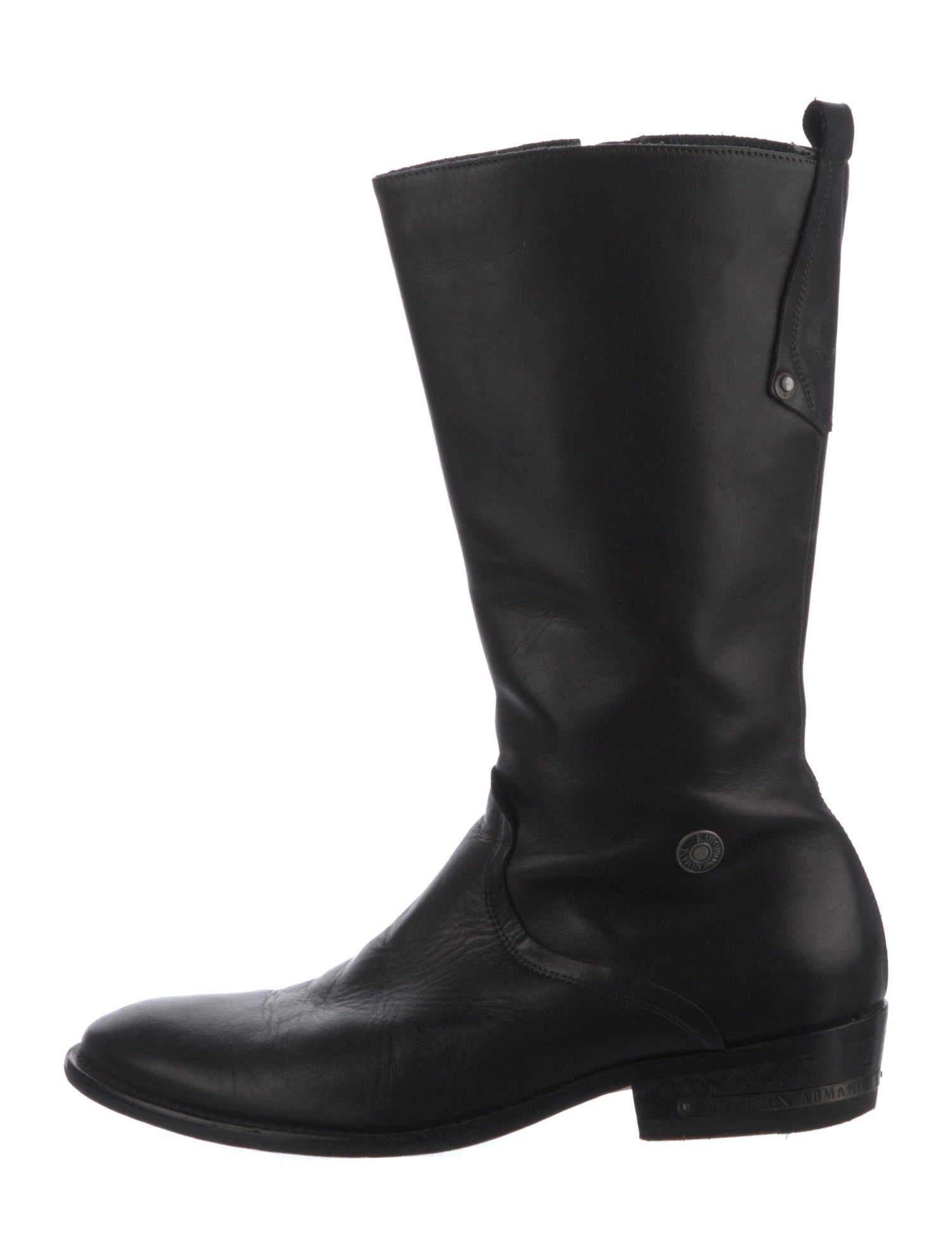 Emporio Armani Leather Boots