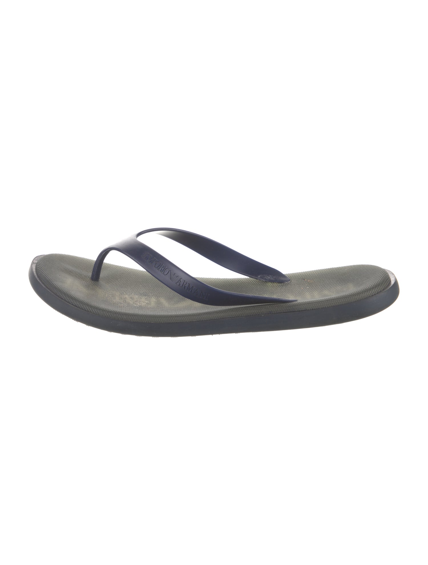 Emporio Armani Rubber Flip Flops