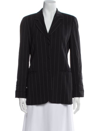 Emporio Armani Virgin Wool Striped Blazer