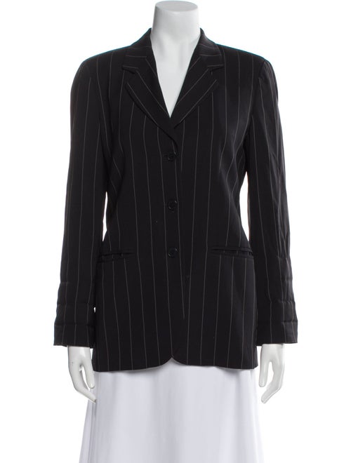 Emporio Armani Virgin Wool Striped Blazer