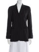 Emporio Armani Virgin Wool Striped Blazer