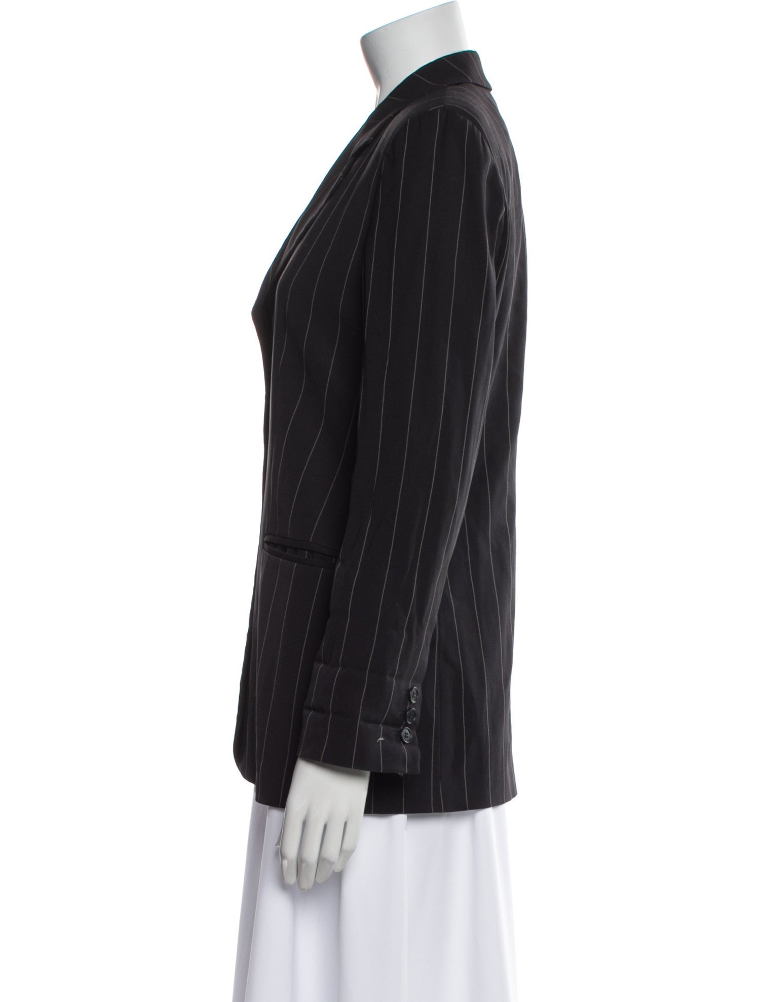 Emporio Armani Virgin Wool Striped Blazer