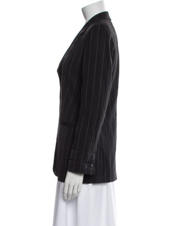 Emporio Armani Virgin Wool Striped Blazer