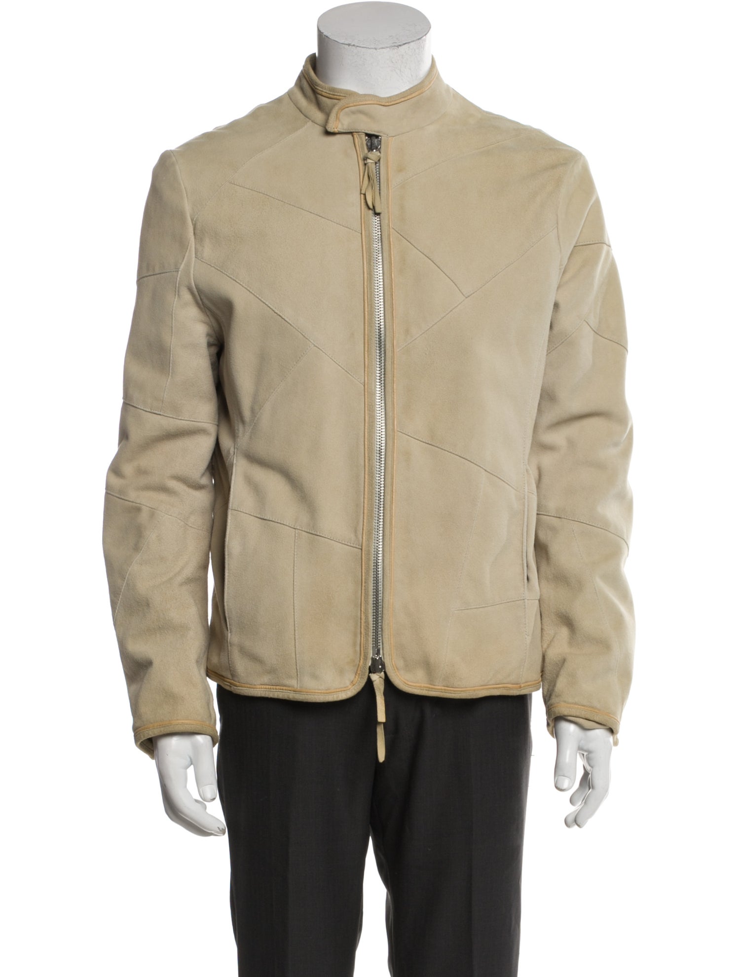 Emporio Armani Goat Leather Moto Jacket