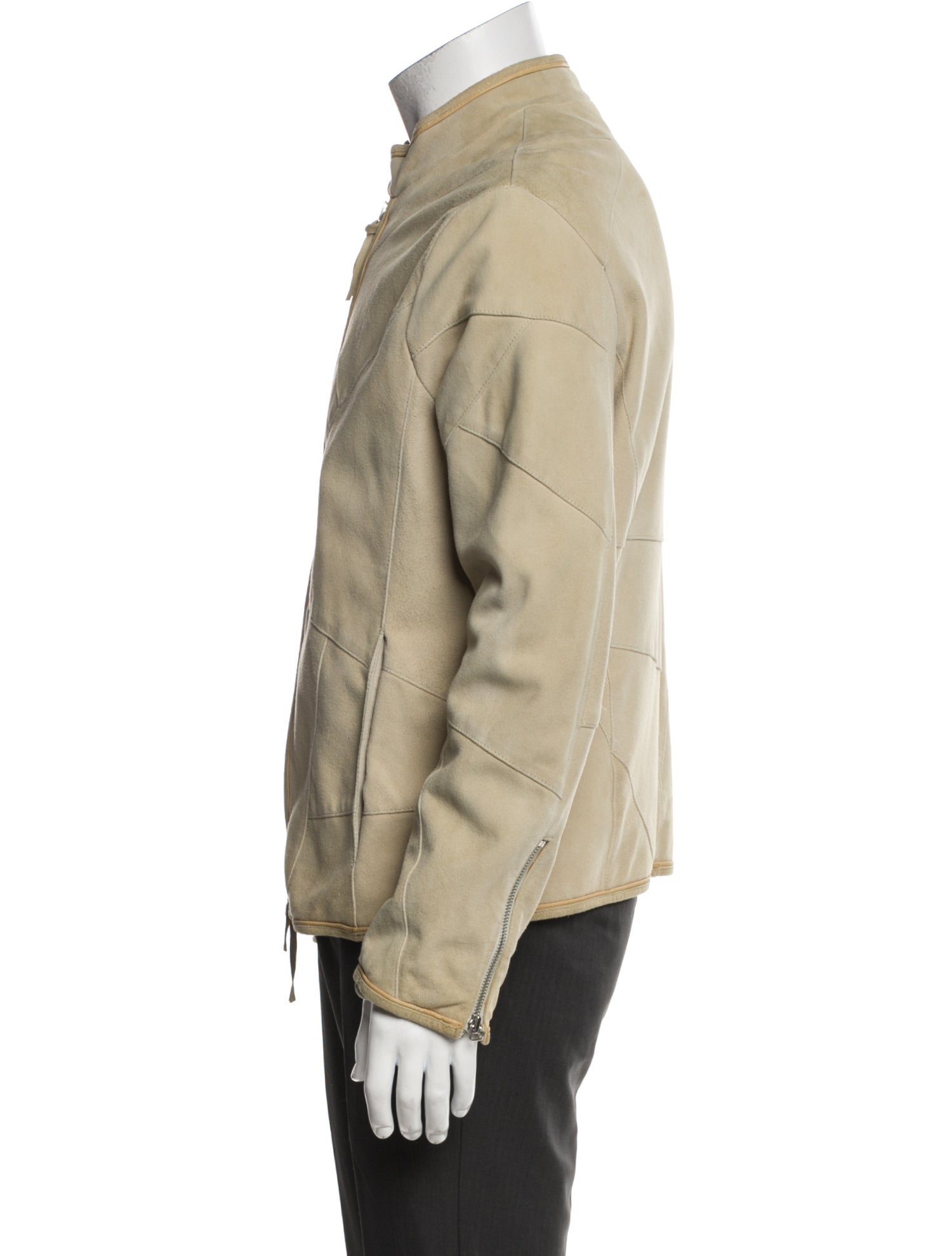 Emporio Armani Goat Leather Moto Jacket