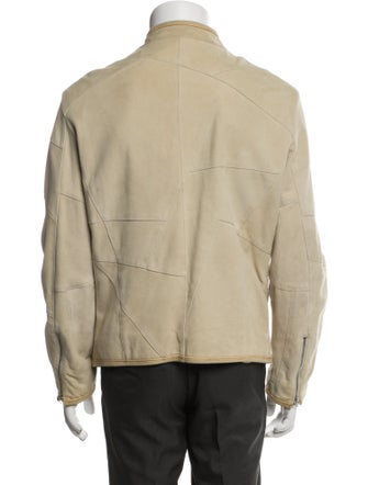 Emporio Armani Goat Leather Moto Jacket