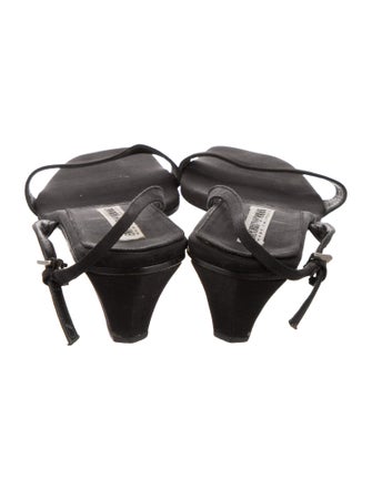 Emporio Armani Satin Slingback Sandals