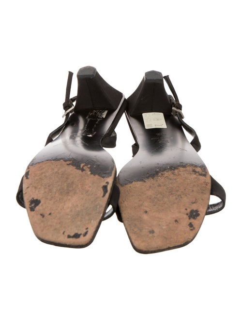 Emporio Armani Satin Slingback Sandals