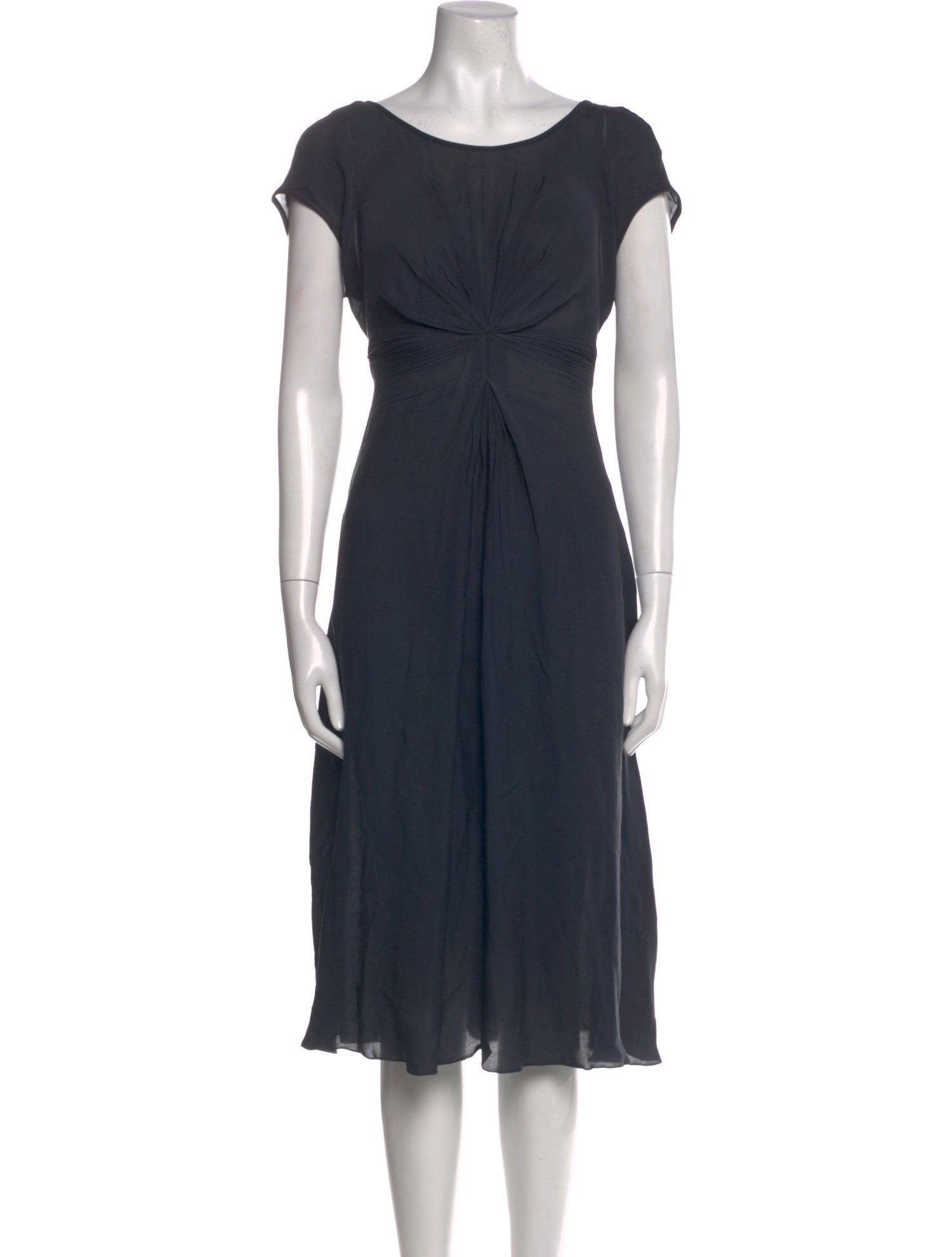 Emporio Armani Bateau Neckline Knee-Length Dress